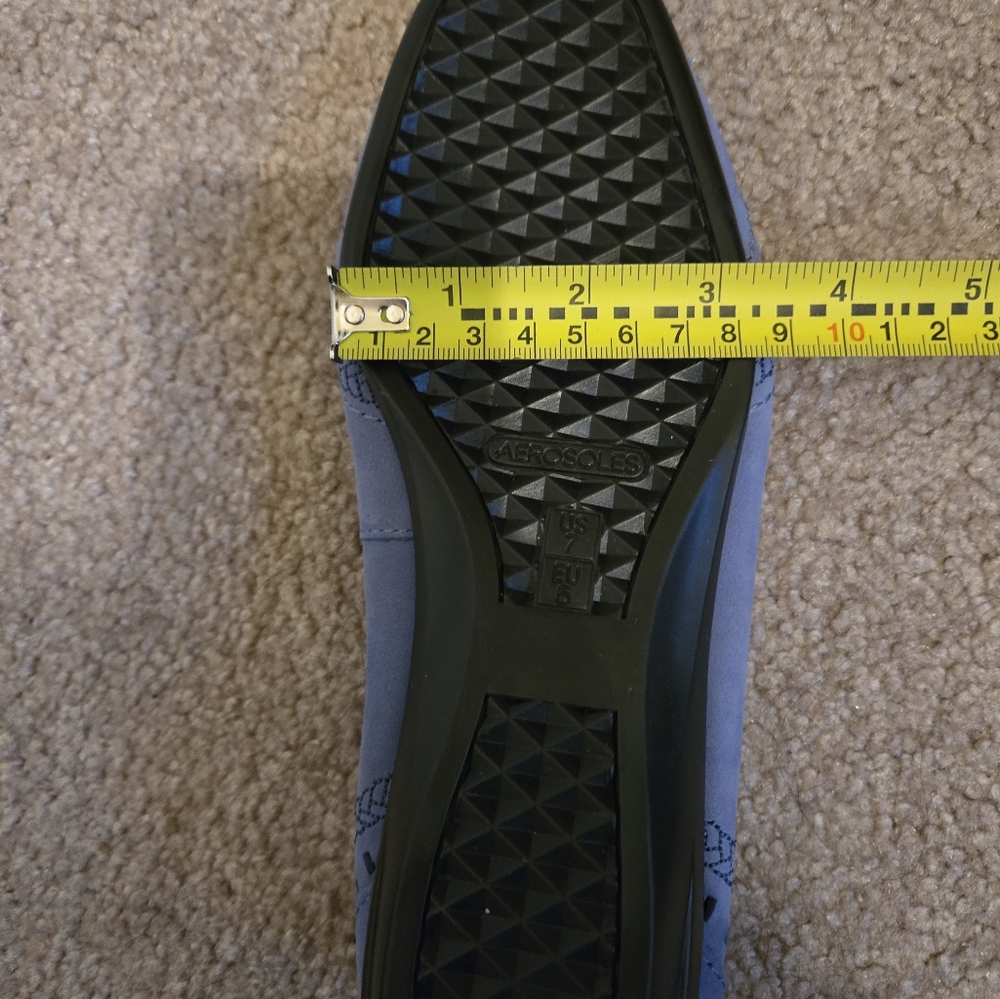 NWOT - Blue suede flats - Picture 8 of 9